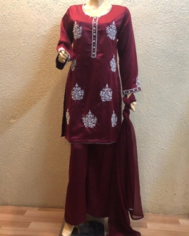 Red color womens dress