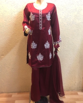 Red color womens dress